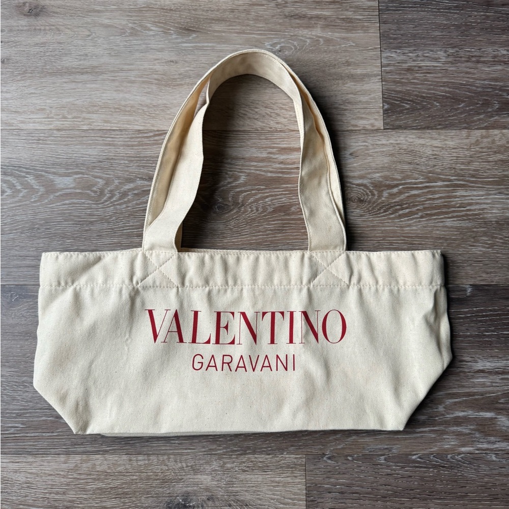 Valentino Garavani Cream Tote Bag